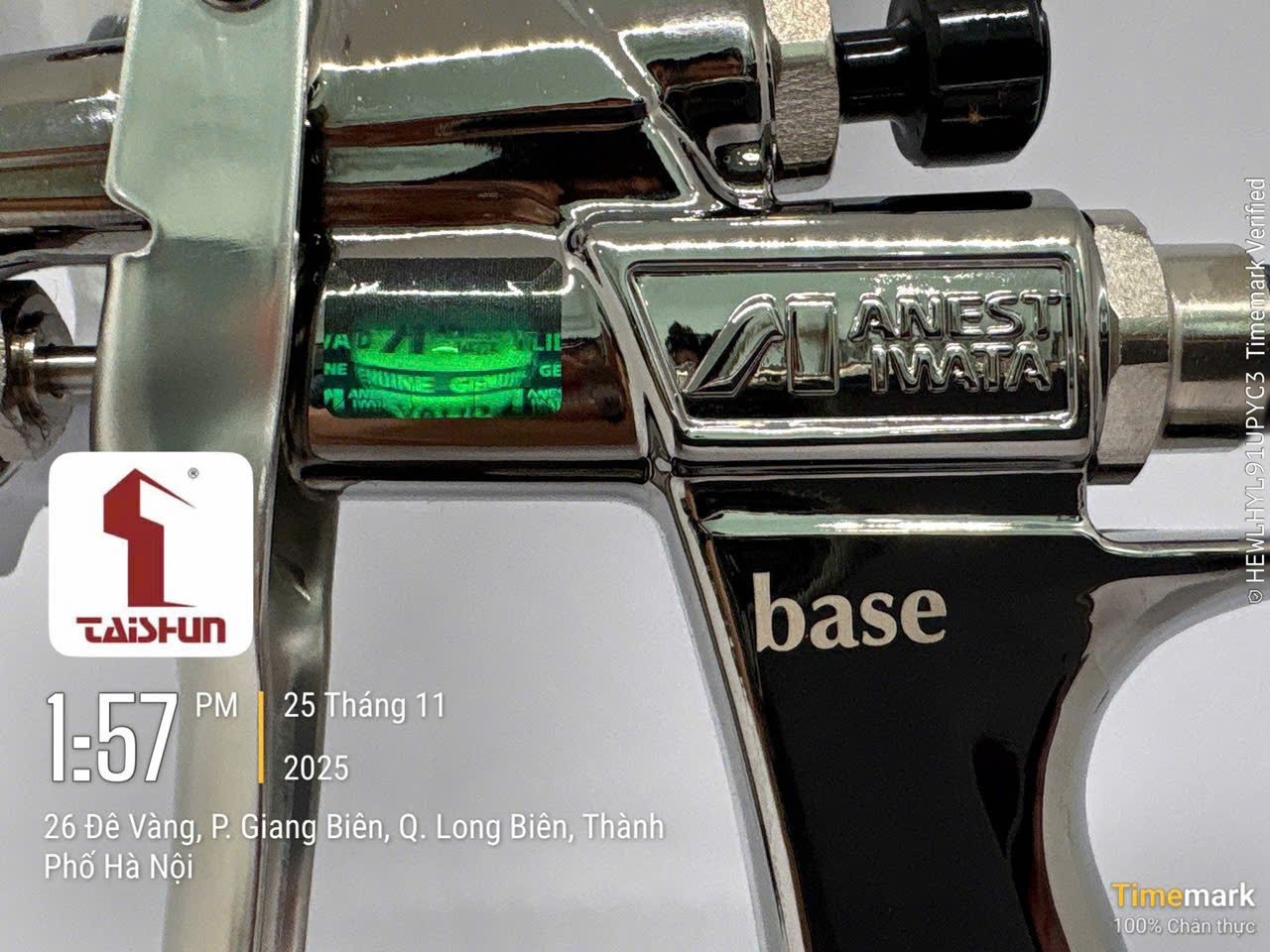 Súng phun Kiwami1 chuyên dụng phun sơn ô tô cốc ngang